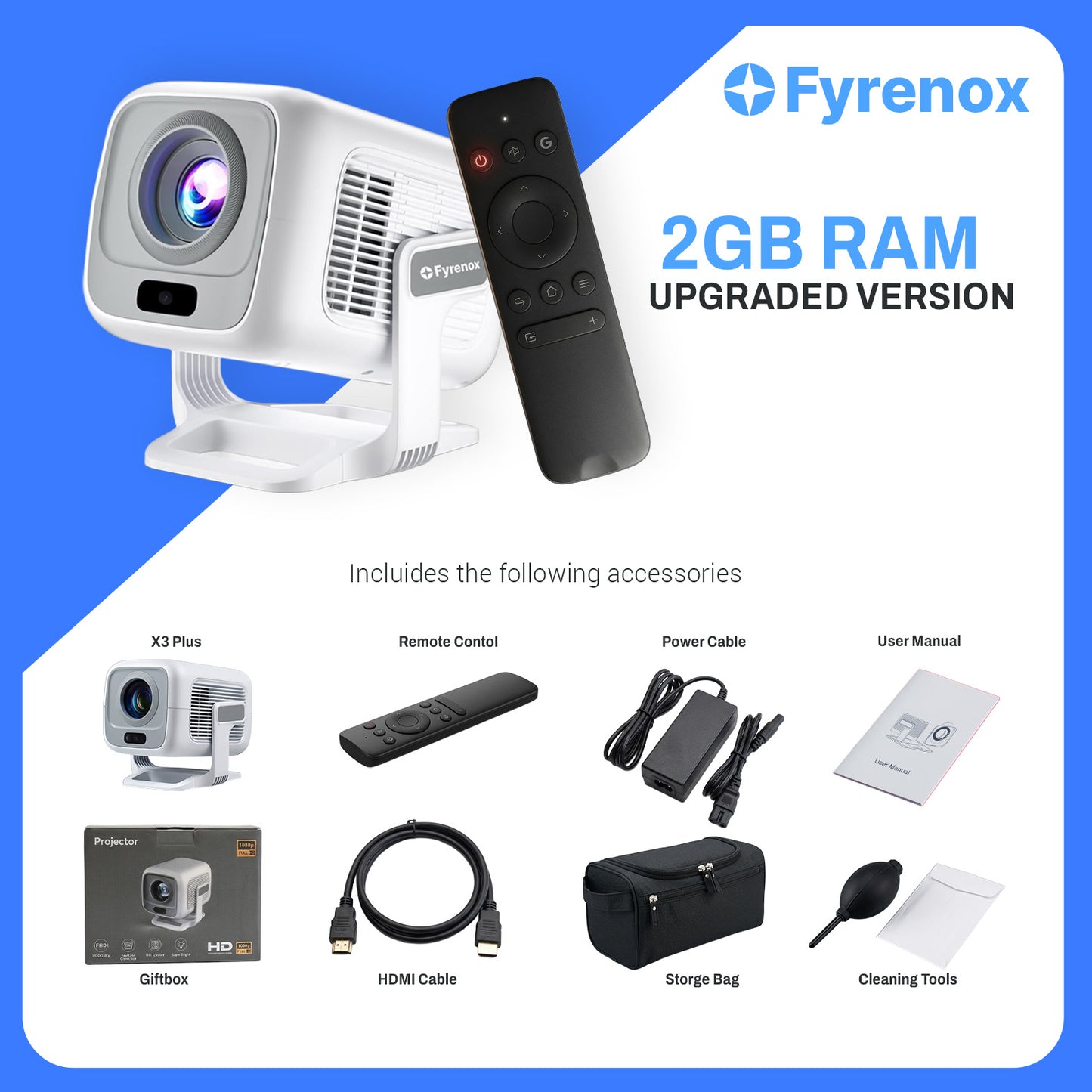 Portable Projector X3 Plus